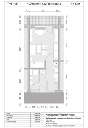 Typ 1E – 37 m²