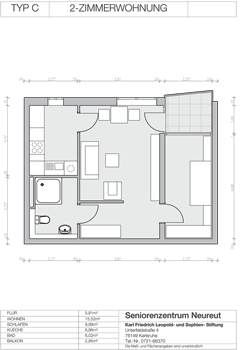 Typ C – 45,4 m²