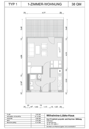 Typ 1 – 38 m²
